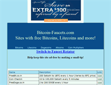 Tablet Screenshot of bitcoin-faucets.com